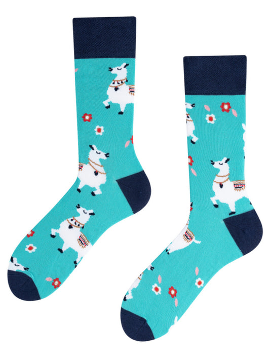 Alpaka Socken, Motivsocken oder weitere Themensocken auf Sockeläuft.de