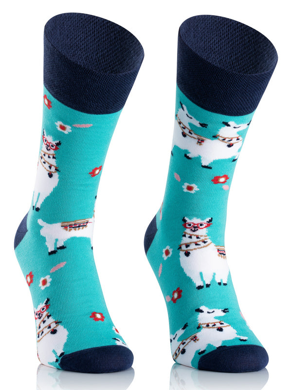 Alpaka Socken, Motivsocken oder weitere Themensocken auf Sockeläuft.de