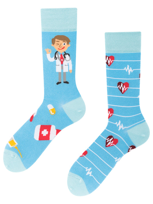 Arztsocken, Doktor Socken, Motivsocken oder weitere Themensocken auf Sockeläuft.de