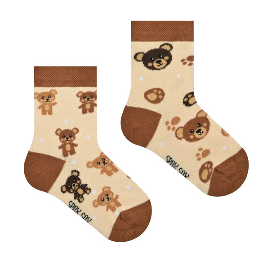 Teddybär Kindersocken, Bären Socken, Motivsocken für Kinder, Geschenkidee für Jungs und Mädchen.