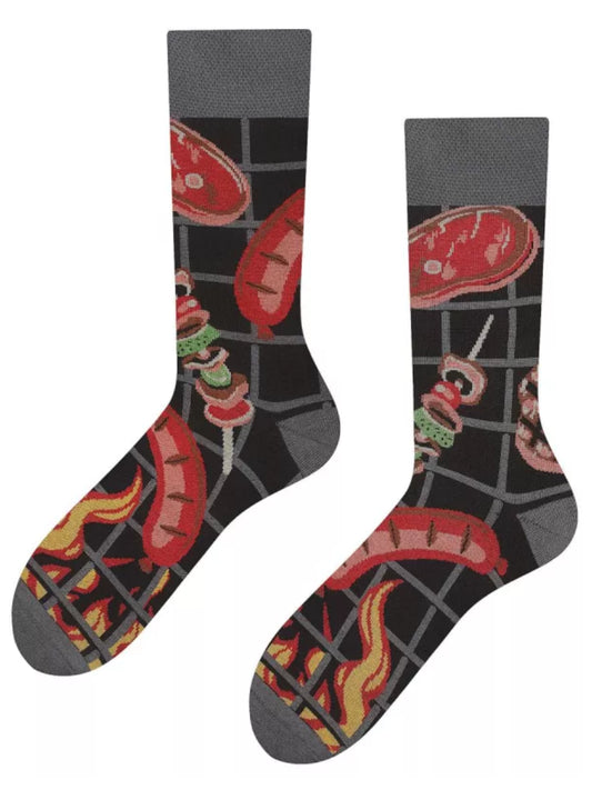 Barbeque Socken, Bratwurst Socken, Motivsocken oder weitere Themensocken auf Sockeläuft.de