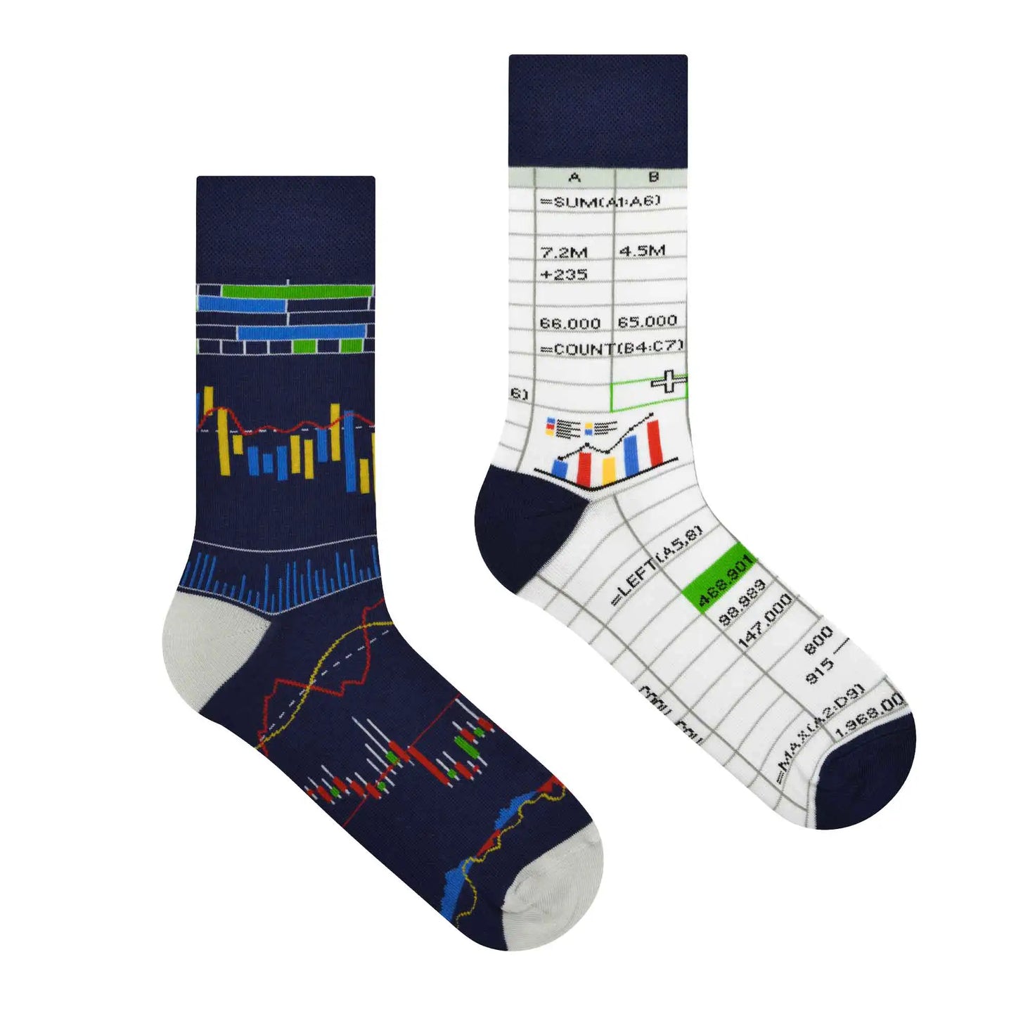 Börsen Socken, Motivsocken, bunte Socken, Geschenkidee für Aktionär.
