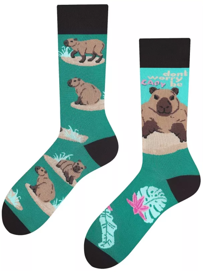 Capybara Socken, Wasserschwein Socken, Motivsocken, Themensocken, Geschenkidee für Tierpflegerin
