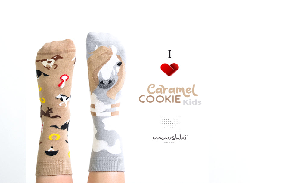 Kindersocken, Pferde Socken für Kinder, Motivsocken für Kinder.