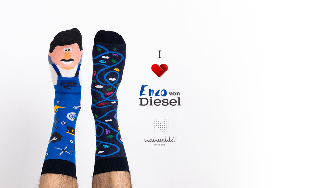 KZF Socken, Schrauber Socken, Motivsocken, Berufssocken, Themensocken, Geschenkidee für KFZ Mechaniker.