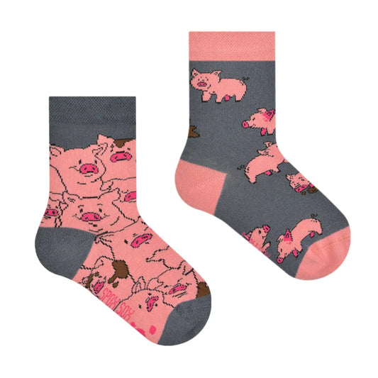 Ferkel Kindersocken, Motivsocken für Kinder, Geschenkidee für Jungs und Mädchen.