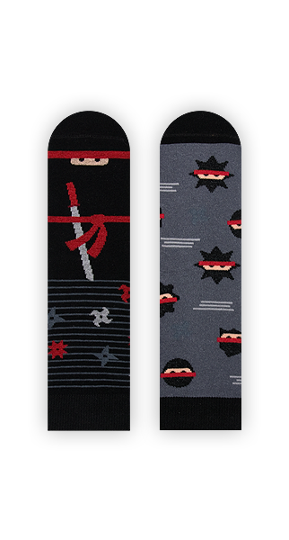 Kindersocken, Ninja Socken für Kinder, Motivsocken für Kinder.