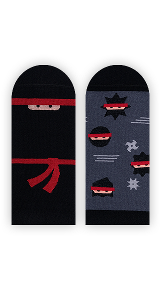 Sneakersocken, Ninja Sneakersocken, Motivsocken, Themensocken.