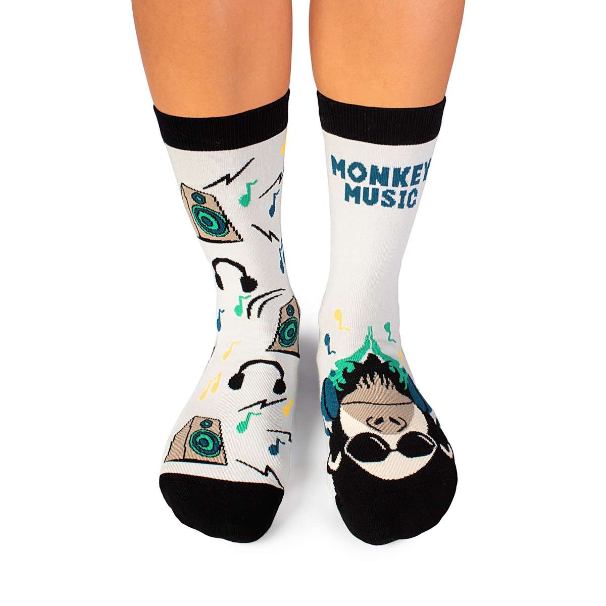 Motivsocken, Affen Socken, Themensocken, Geschenkidee für DJ