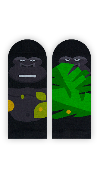 Sneakersocken, Gorilla Sneakersocken, Motivsocken, Themensocken.