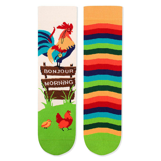 Hahn Socken, Motivsocken, Themensocken, Geschenk für Landwirt