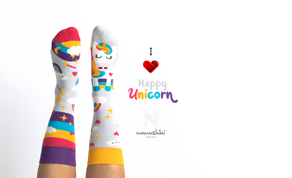 Einhorn Socken, Socken mit Tiermotiven, Themensocken, Motivsocken, Geschenkidee für die Freundin.