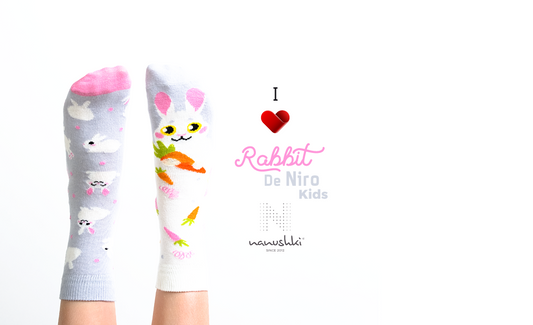 Kindersocken, Hasen Socken für Kinder, Motivsocken für Kinder.