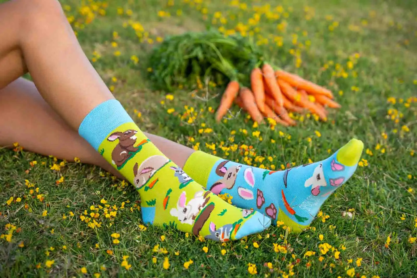 Hasen Socken, Motivsocken, bunte Socken, Geschenkidee für Naturfreunde.