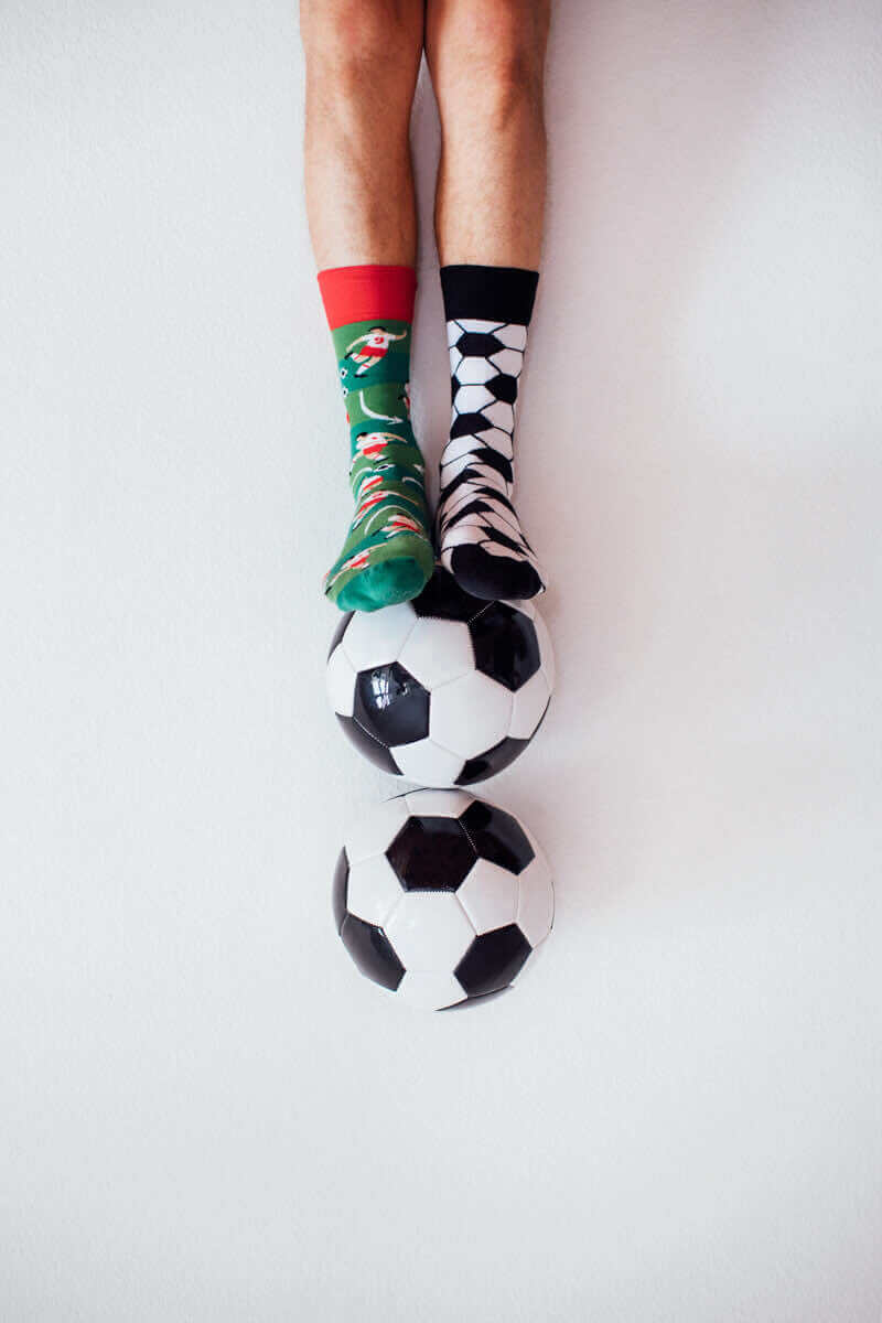 Fussball Kindersocken, Motivsocken für Kinder, Geschenkidee für Jungs und Mädchen.