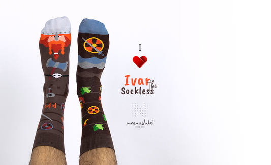 Wikinger Socken, Themensocken, Motivsocken, Geschenkideen für Mittelalter Fans.