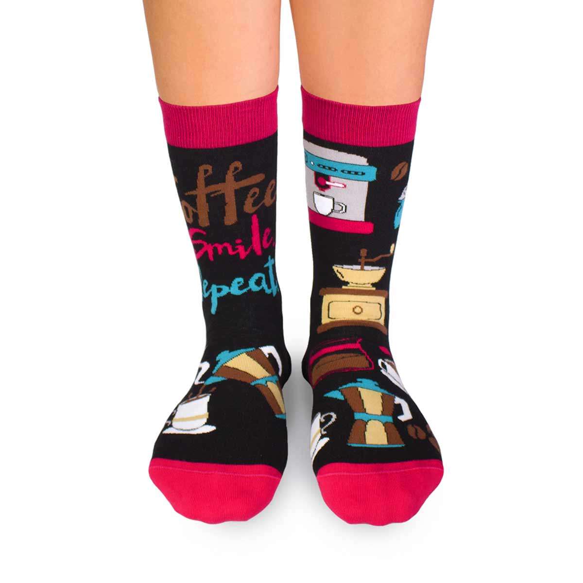 Motivsocken, Kaffee Socken, Themensocken, Geschenkidee für Barista