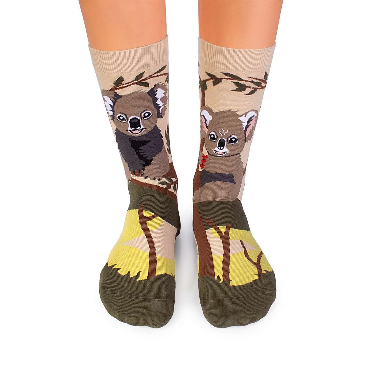 Motivsocken, Koala Socken, Themensocken, Geschenkidee für Paare