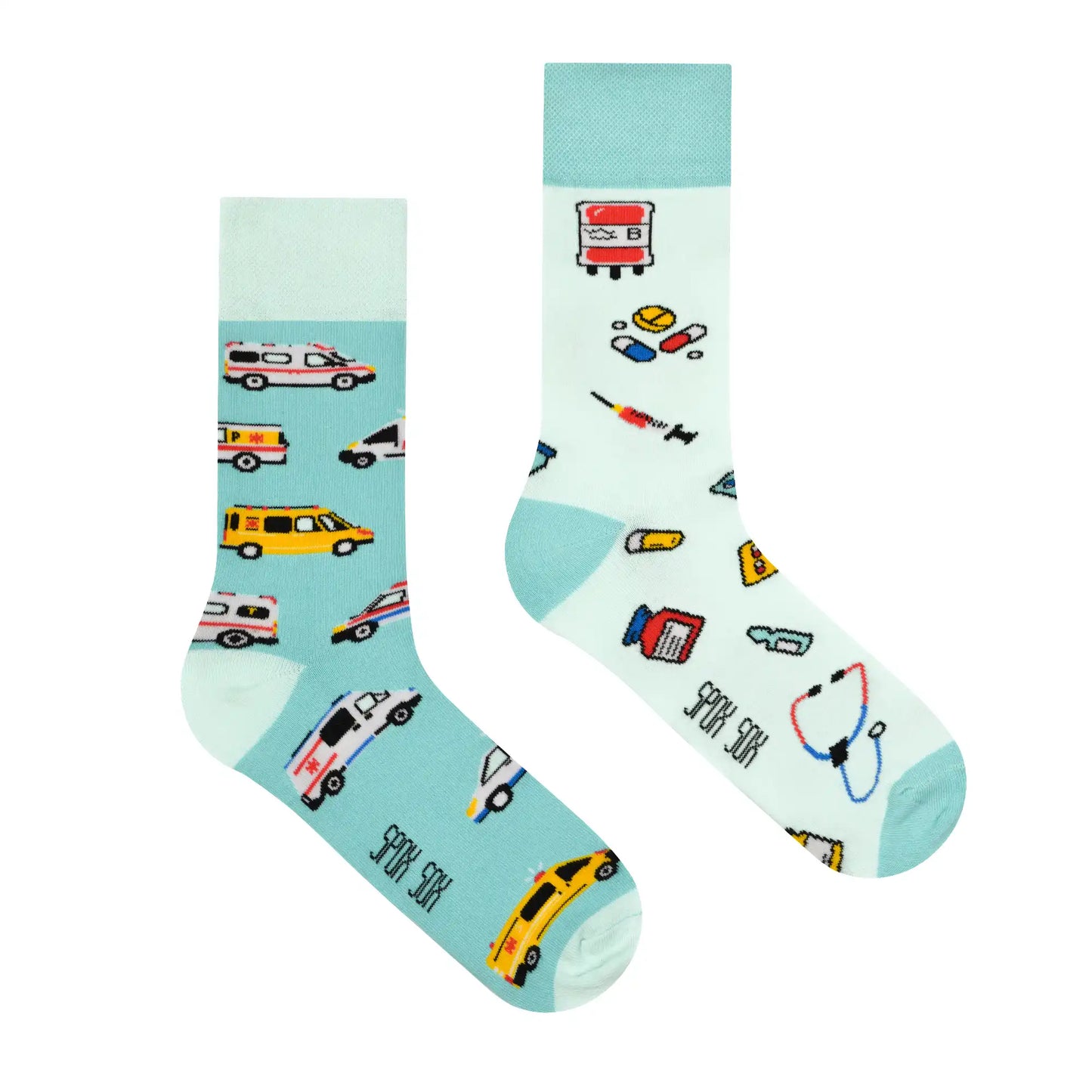 Sanitäter Socken, Motivsocken, bunte Socken, Geschenkidee für Sanitäter.