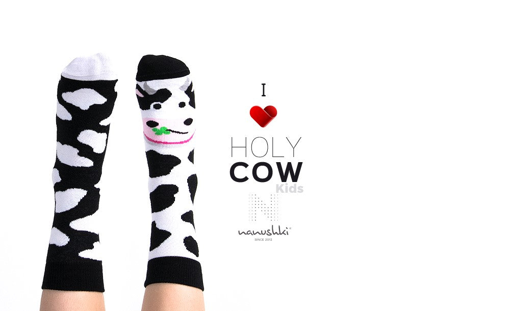 Kindersocken, Kuh Socken für Kinder, Motivsocken für Kinder.