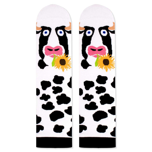 Kuh Socken, Motivsocken, Themensocken, Geschenk für Landwirt