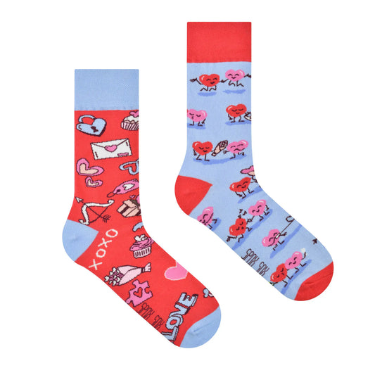 Love Socken, Motivsocken, bunte Socken, Geschenkidee für die Freundin