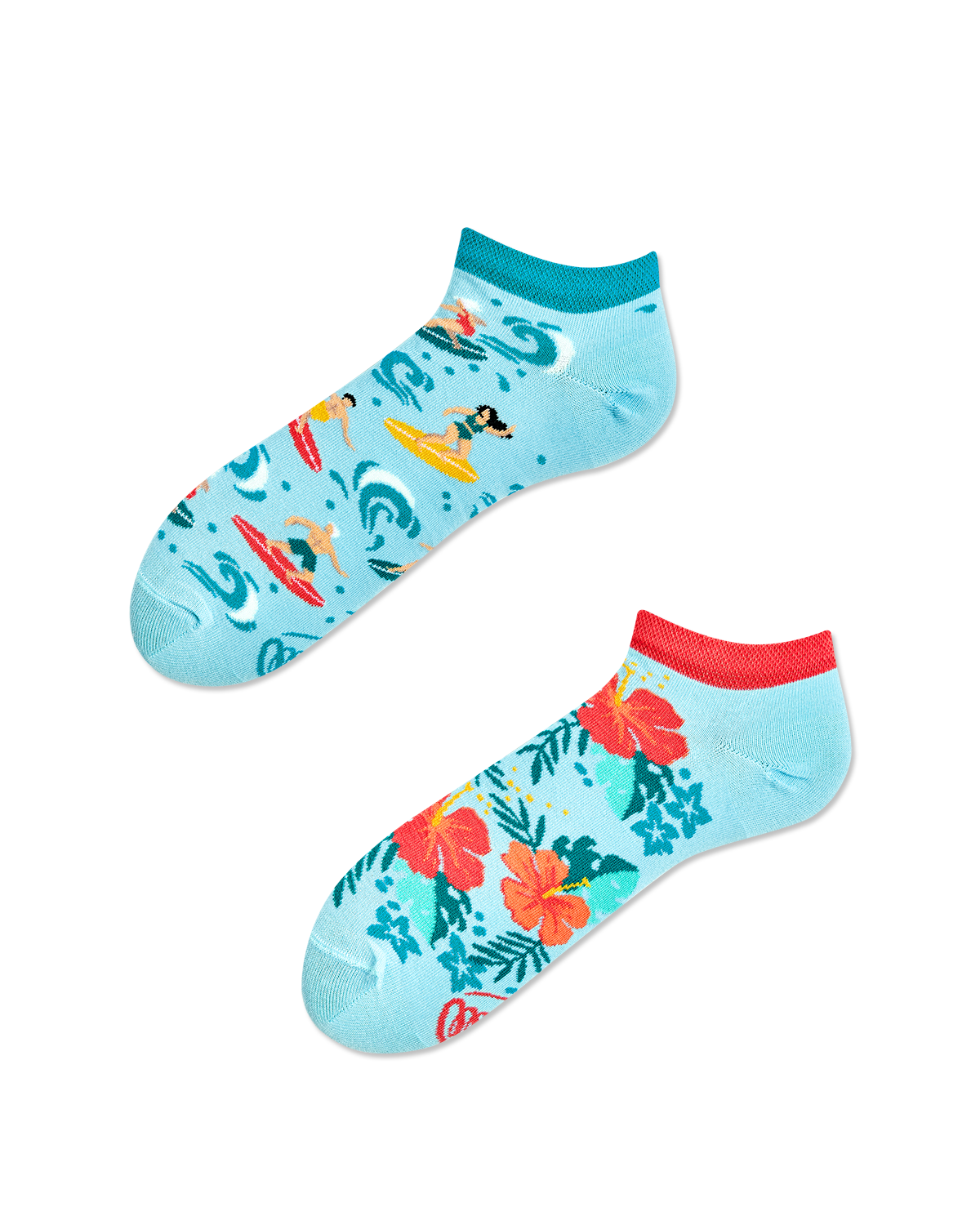 Sneakersocken, Hawaii Sneakersocken, bute Sneakersocken, Sneakersocken mit Motiven.