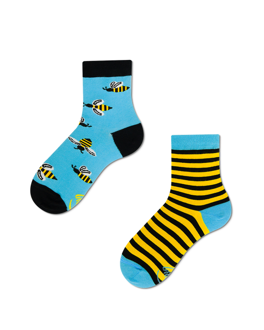 Bienen Kindersocken, Motivsocken für Kinder, Geschenkidee für Jungs und Mädchen.