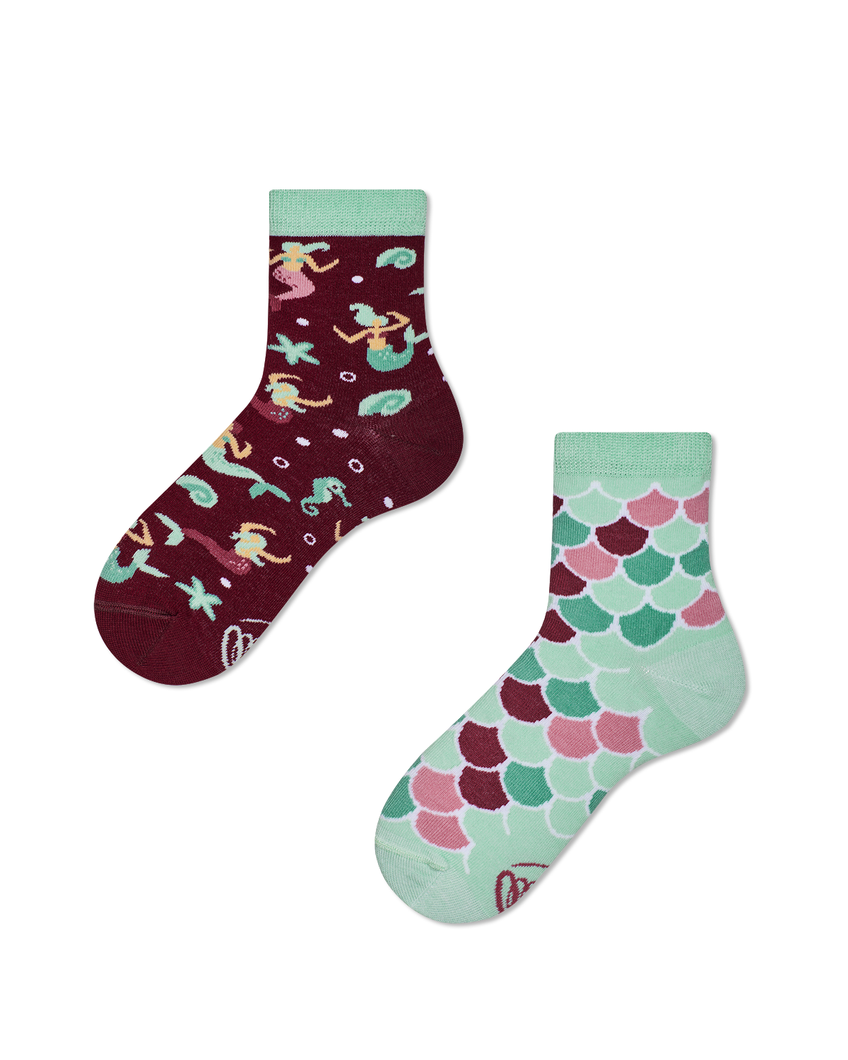 Meerjungfrau Kindersocken, Motivsocken für Kinder, Geschenkidee für Jungs und Mädchen.