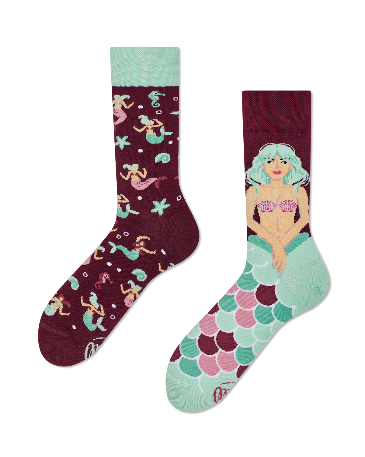 Meerjungfrau Socken, Socken mit Tiermotiven, Motivsocken, Themensocken, Geschenkidee für die Freundin.