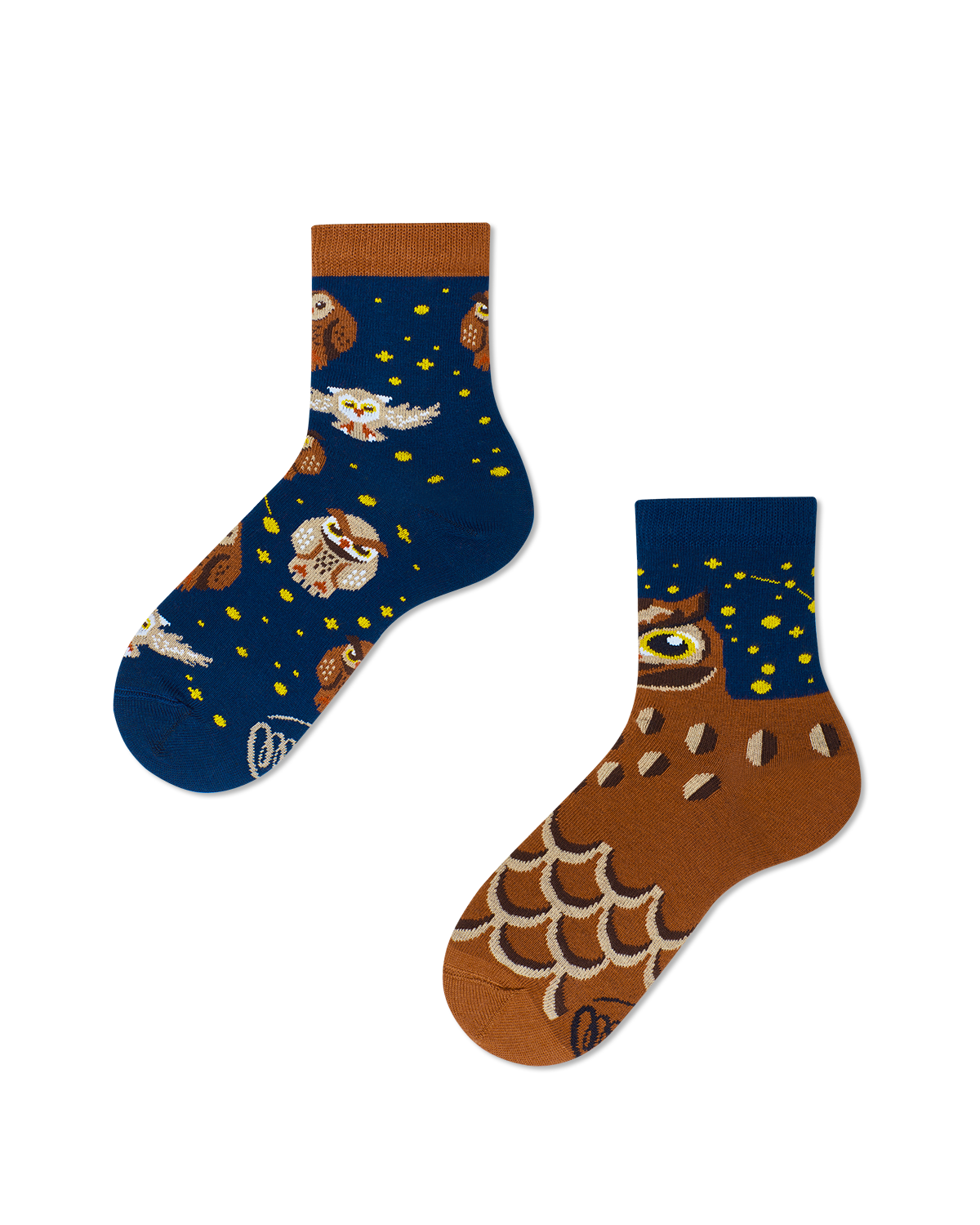 Eulen Kindersocken, Motivsocken für Kinder, Geschenkidee für Jungs und Mädchen.