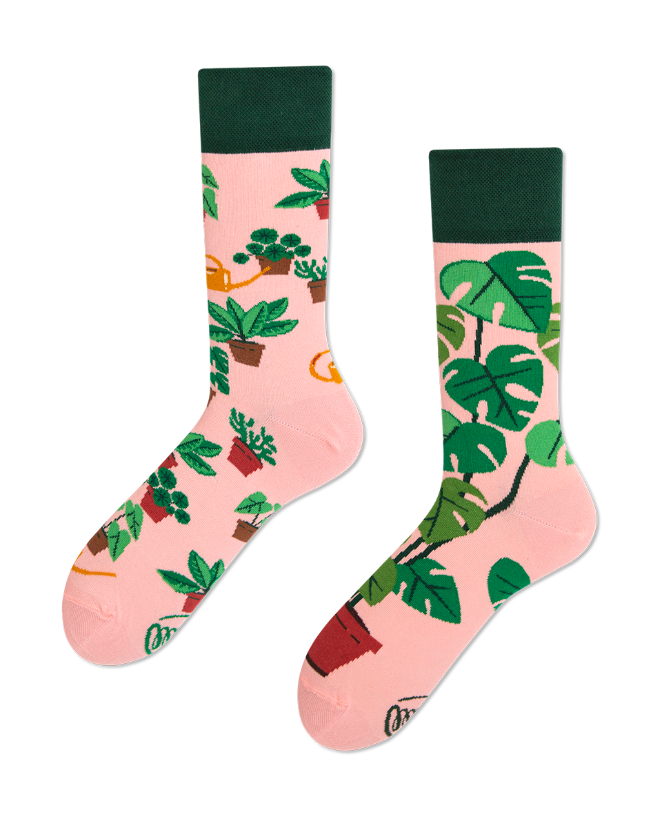 Pflanzen Socken, Blumen Socken, Motivsocken, Themensocken, Geschenkidee für Gärtnerin.