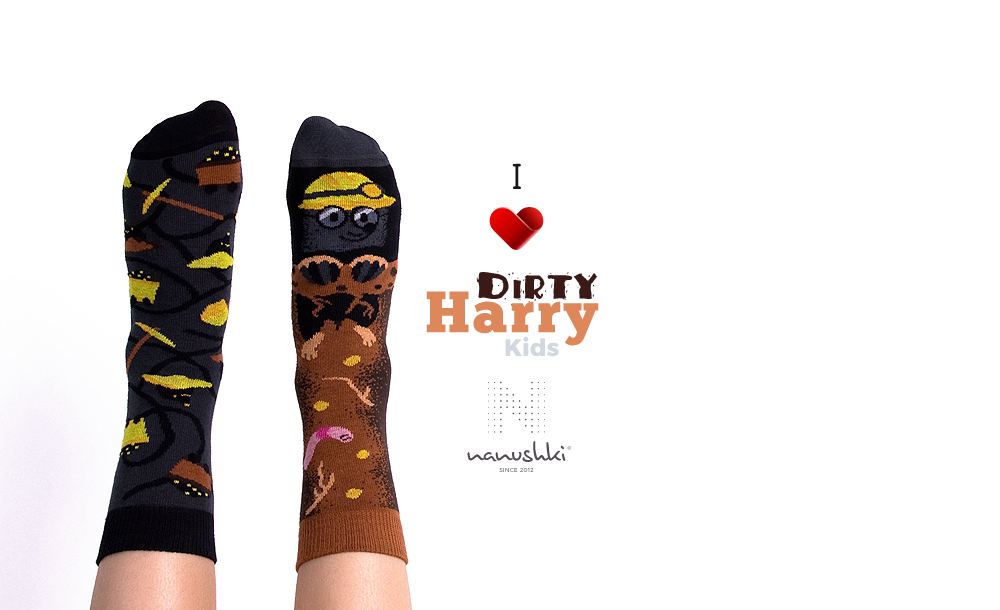 Kindersocken, Maulwurf Socken für Kinder, Motivsocken für Kinder.