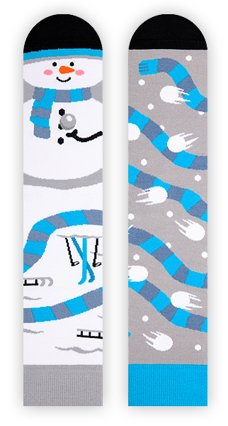 Schneemann Socken, Winter Socken, Weihnachtssocken, Motivsocken, Geschenk zu Weihnachten.