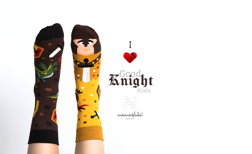 Kindersocken, Ritter Socken für Kinder, Motivsocken für Kinder.