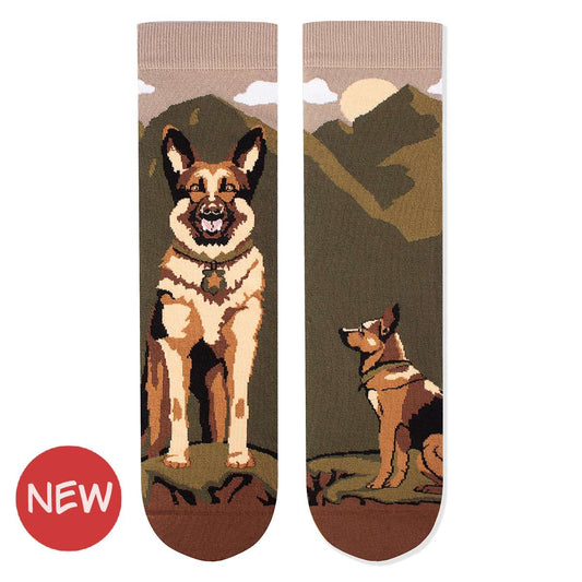 Schäferhund Socken, Motivsocken, Themensocken, Geschenk für Hundebesitzer