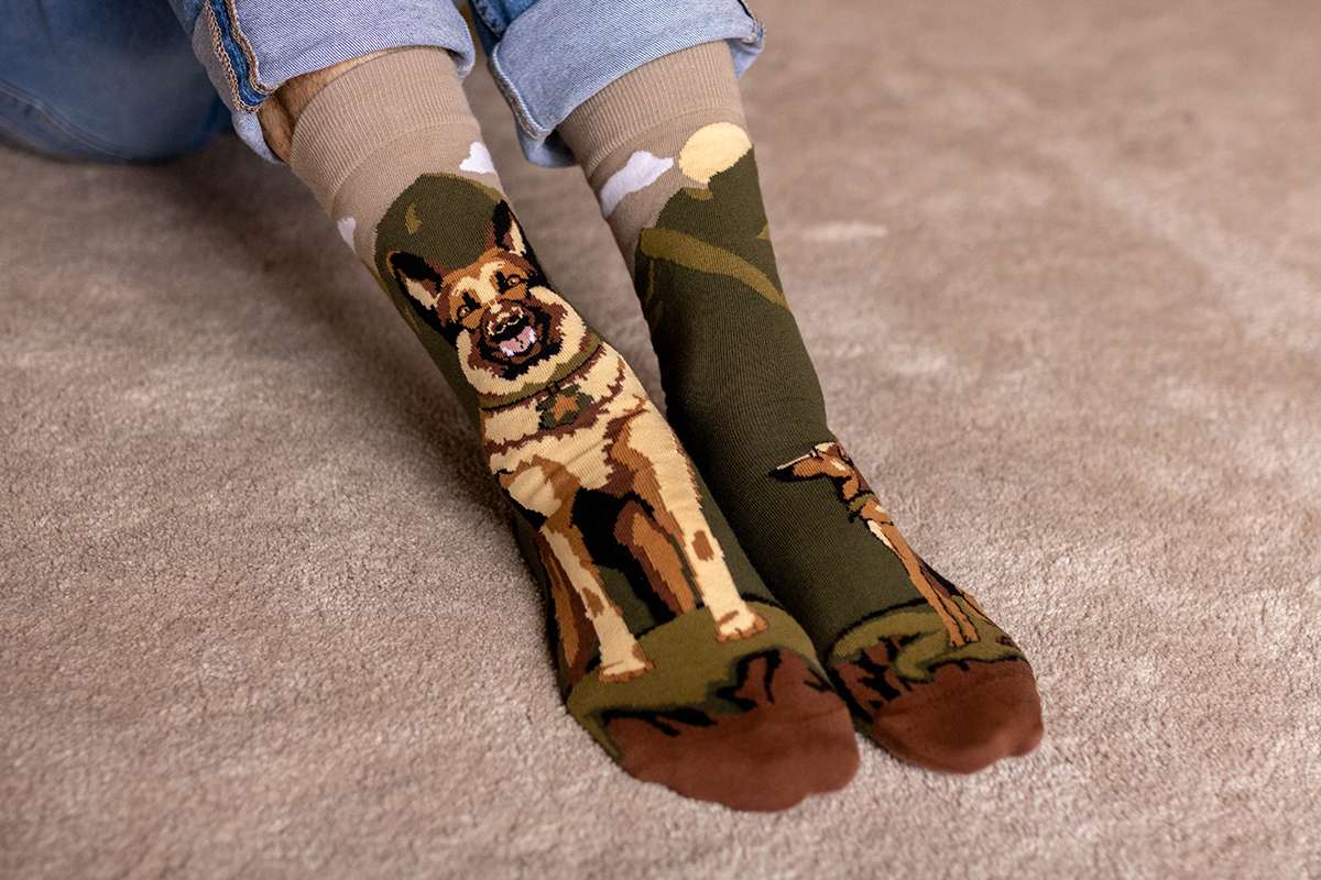 Motivsocken, Schäferhund Socken, Themensocken, Geschenk für Hundebesitzer