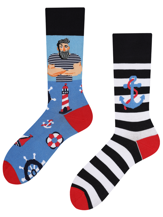 Seemann Socken, Anker Socken Motivsocken oder weitere Themensocken auf Sockeläuft.de