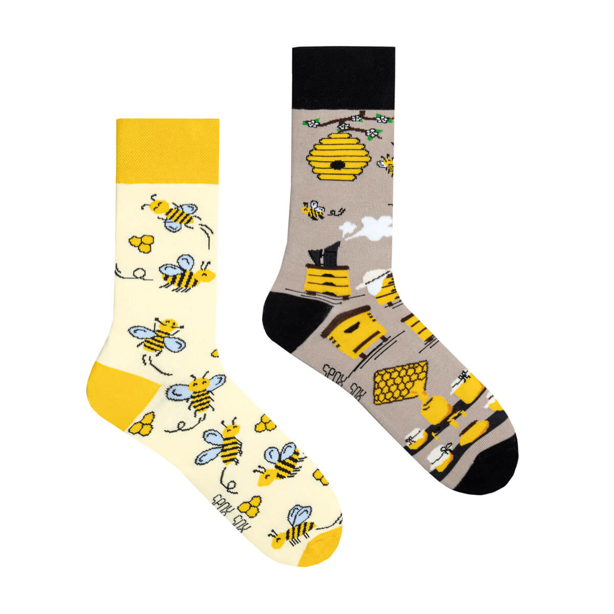 Bienen Socken, Motivsocken, bunte Socken, Geschenkidee für Imka.