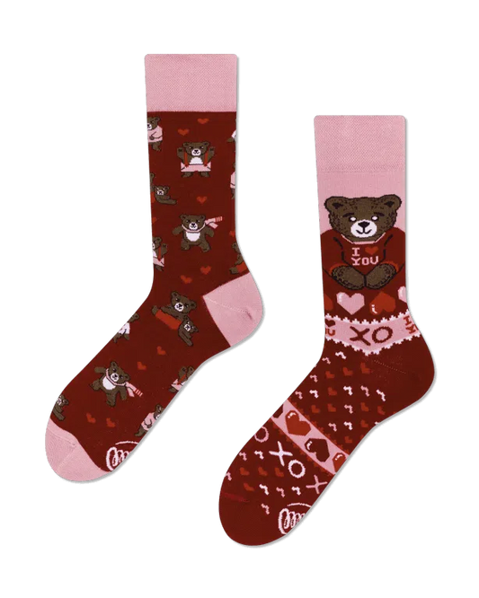 Teddybär Socken, Love Socken und weitere Motivsocken auf Sockeläuft.de