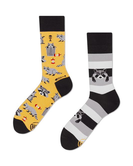 Waschbär Socken, Motivsocken oder weitere Socken mit Tiermotiven auf Sockeläuft.de