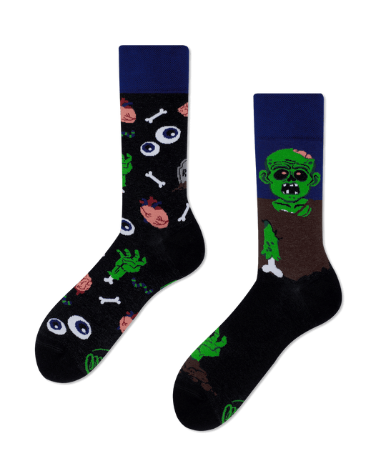 Zombie Socken, Halloween Socken und weitere Motivsocken auf Sockeläuft.de