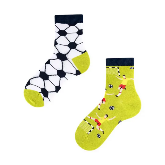 Fussball Kindersocken, Motivsocken für Kinder, Geschenkidee für Jungs und Mädchen.