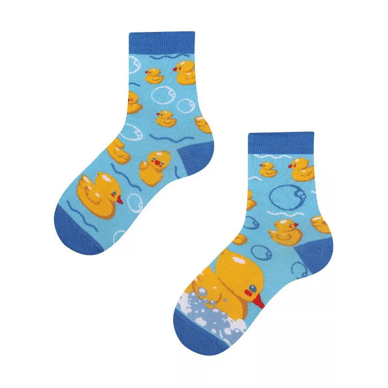 Quietscheenten Kindersocken, Motivsocken für Kinder, Geschenkidee für Jungs und Mädchen.