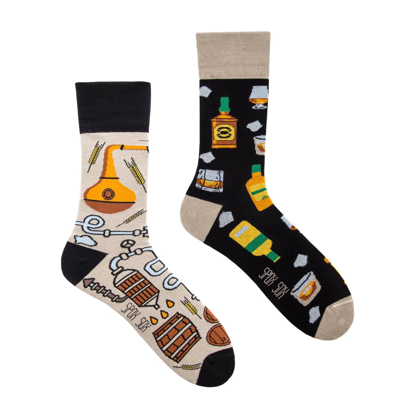 Whisky Socken, Motivsocken, bunte Socken, Geschenkidee für Barbesitzer.